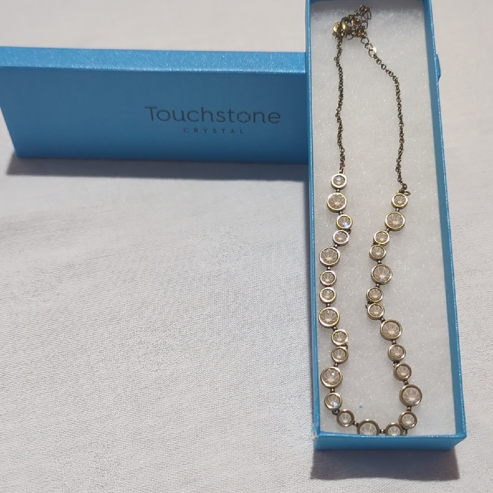 Touchstone Crystal Gold Necklace